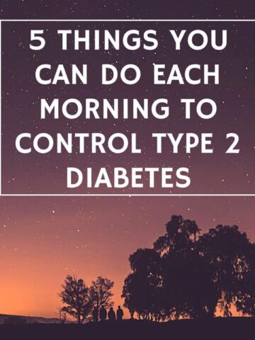 5 things to help Type 2 Diabetes graphic