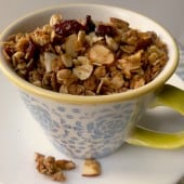 5 Grain Granola with Flax and Coconut