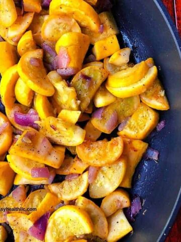 yellow squash and onions
