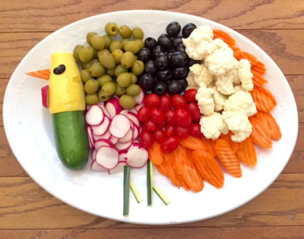 Thanksgiving Healthy Veggie Platter