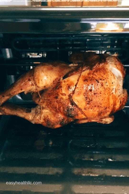 Rotisserie Chicken Ready in Oven