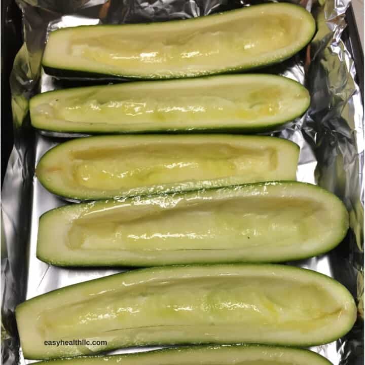 zucchini halves