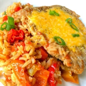 pork chops and mexican rice