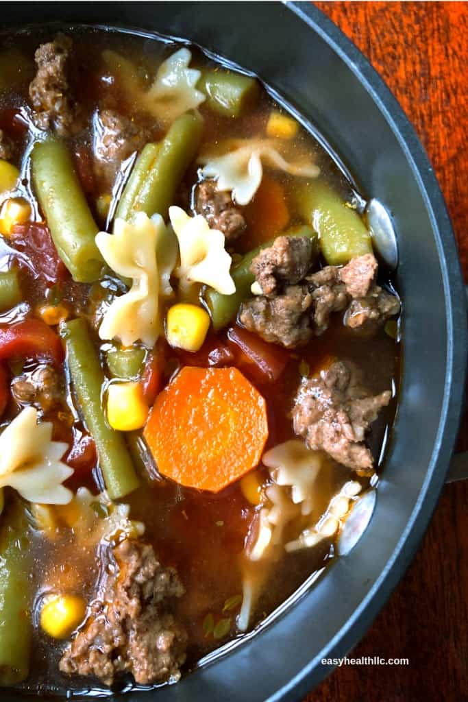Hamburger Vegetable Soup EasyHealth Living