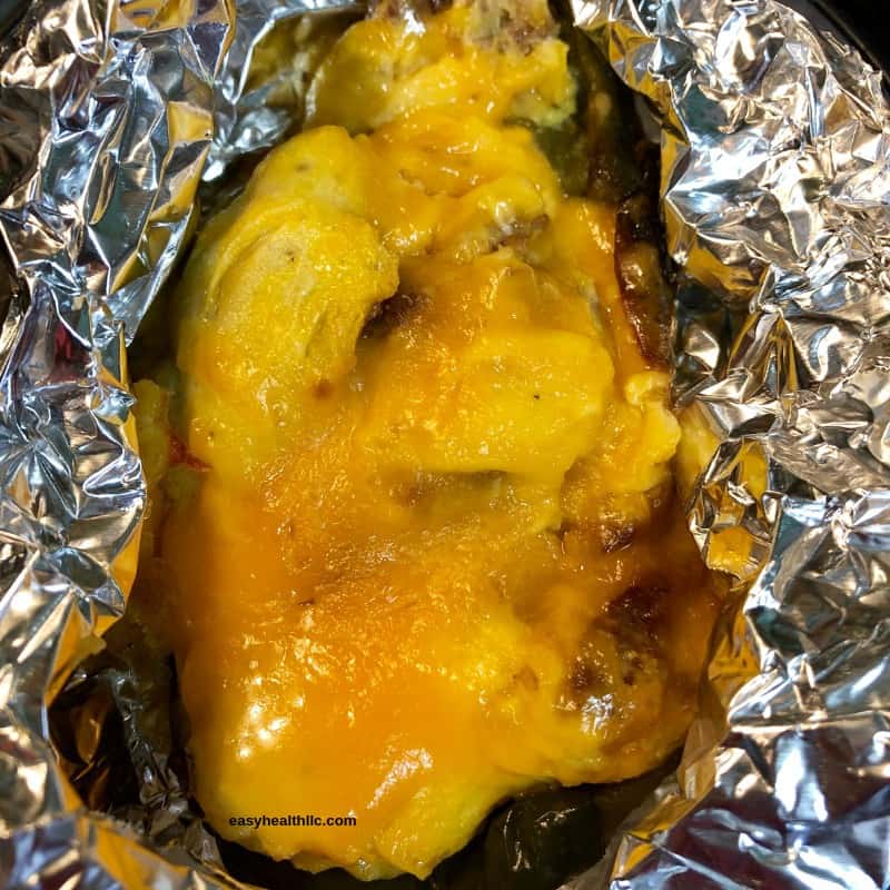 stuffed poblano if foil