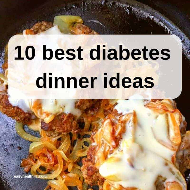diabetes dinner ideas graphic