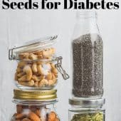 jars of healthy nuts and seeds