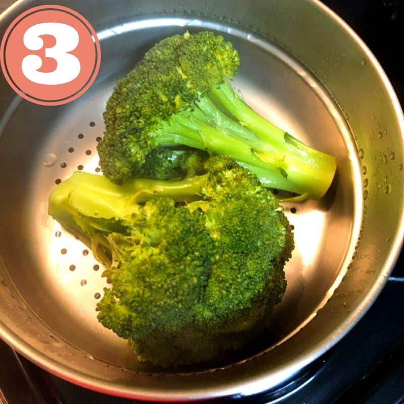 broccoli in pot