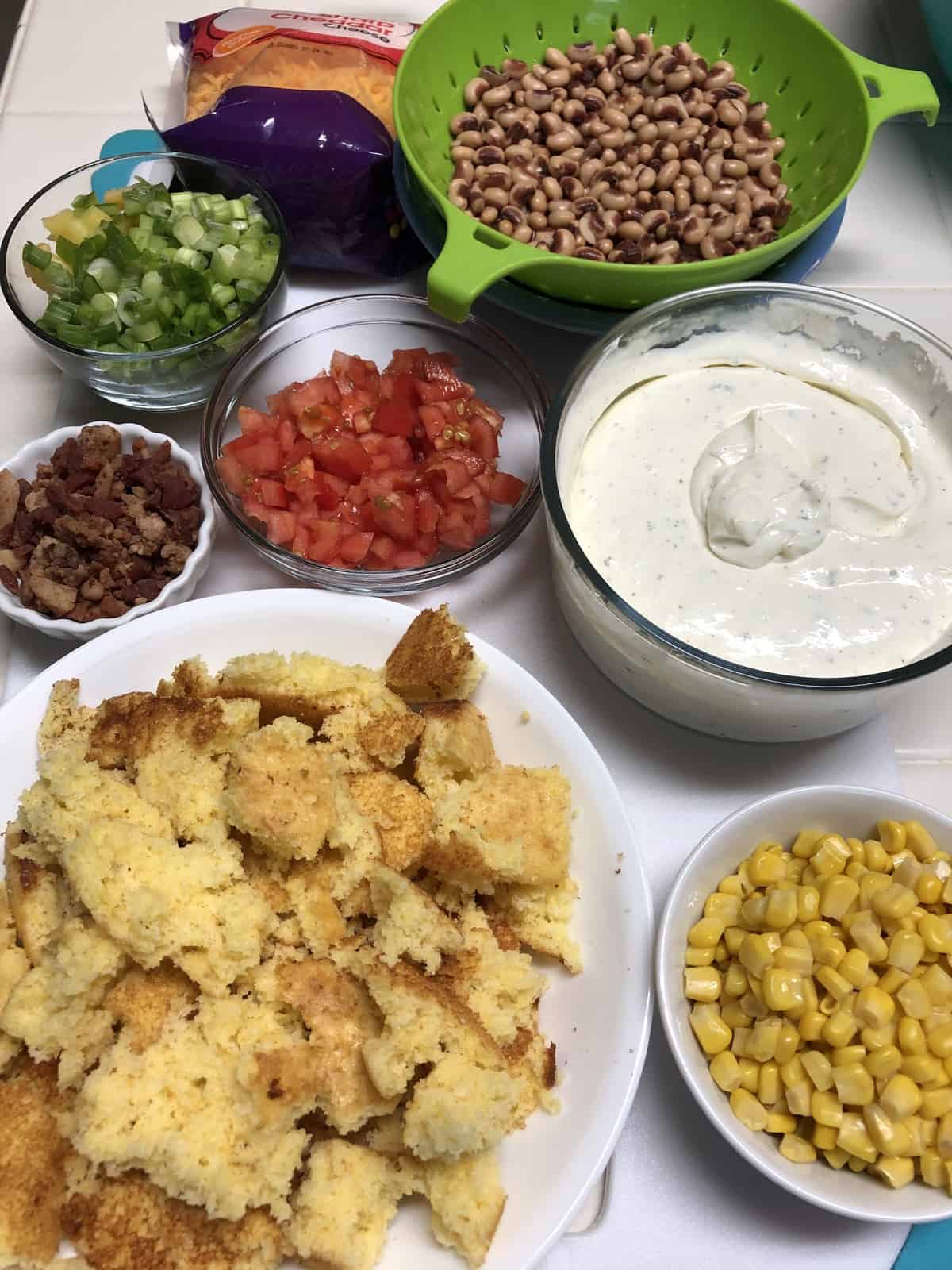 cornbread salad ingredients