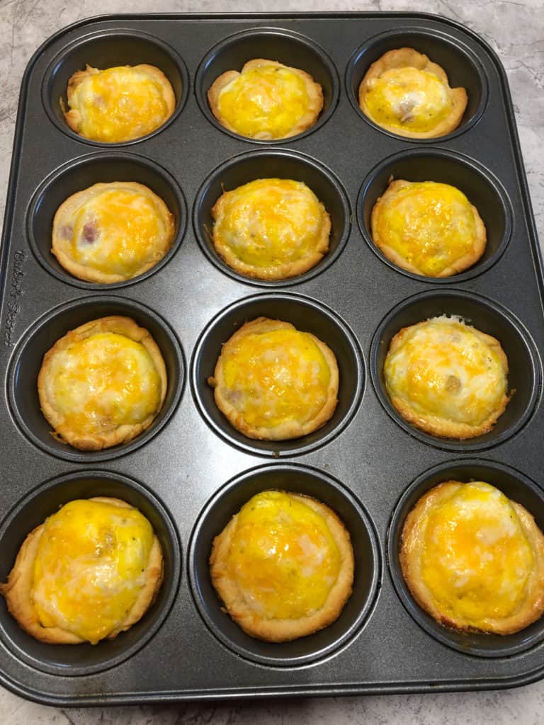 cooked muffins in muffin tin