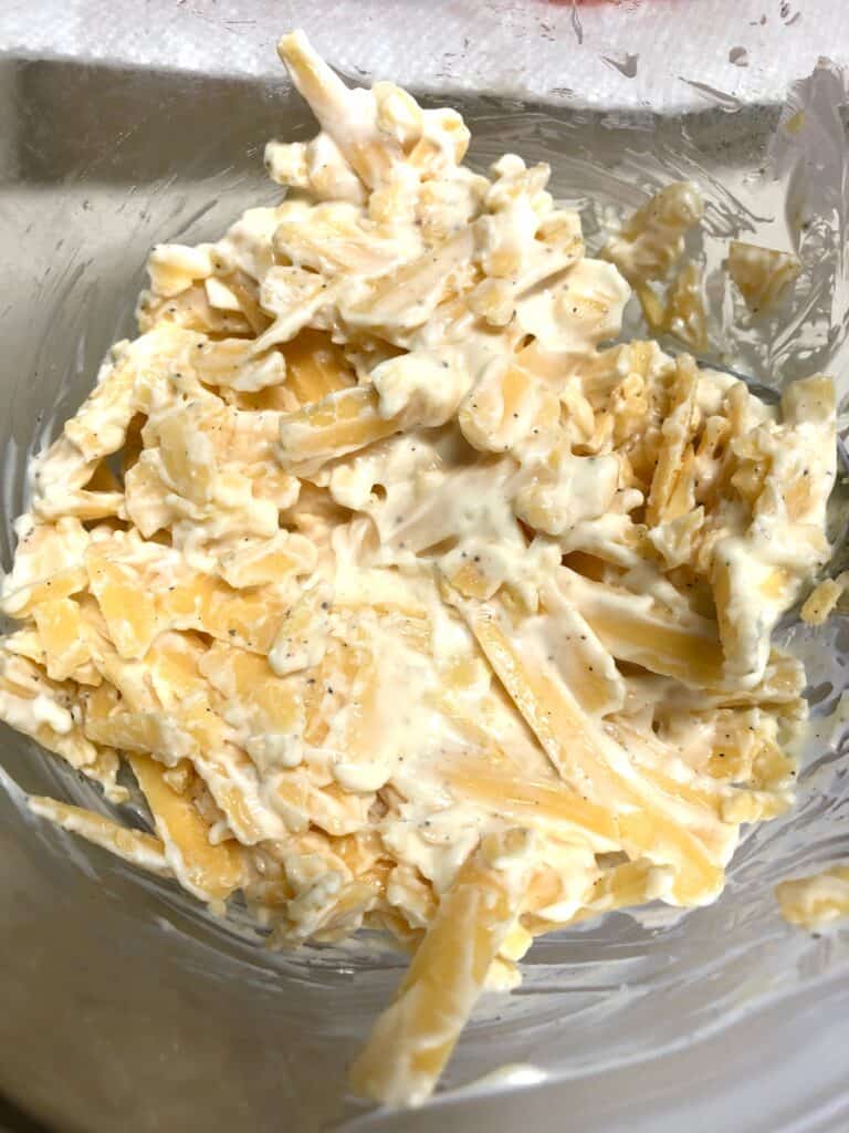 cheese and mayo mixture