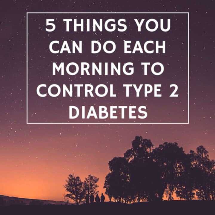 5 things you can do daily to help control diabetes