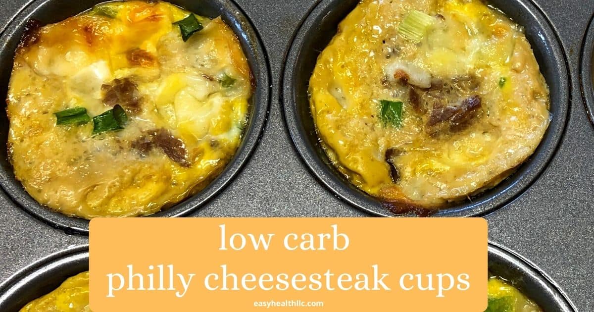 philly cheesesteak muffins close up