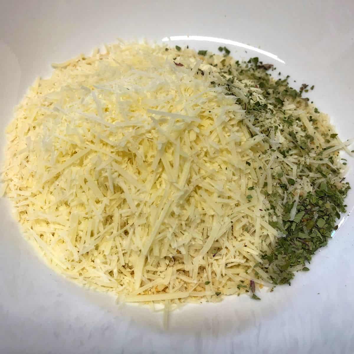 panko and seasonings for healthy eggplant parm