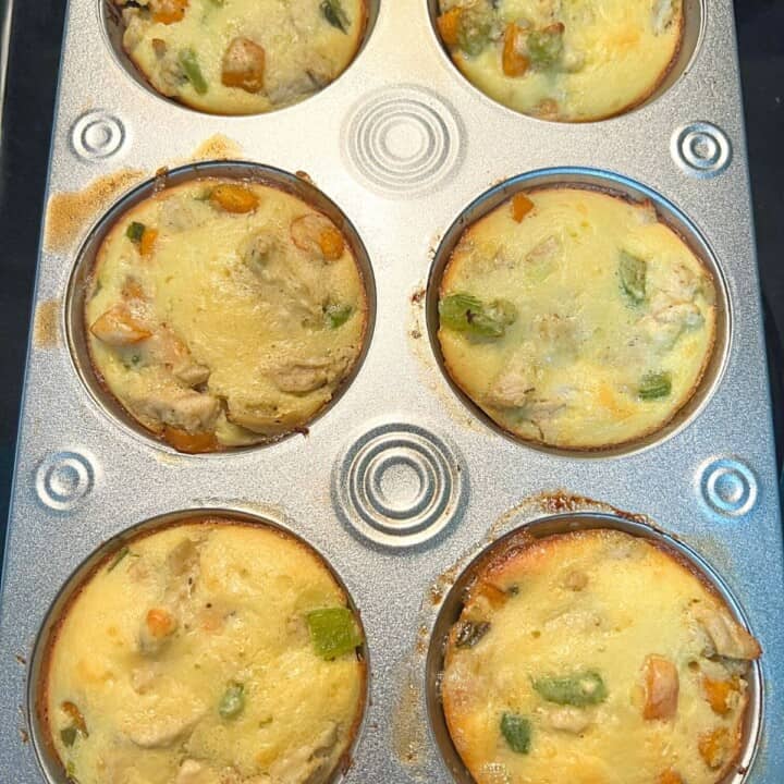 cooked chicken muffins in tin