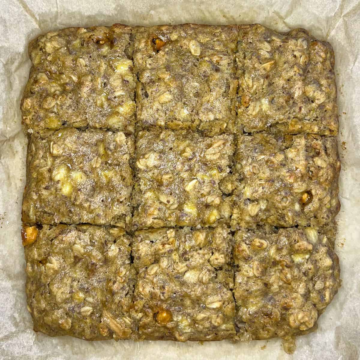 peanut butter banana oatmeal bars