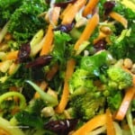 Kale salad closeup.