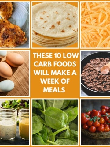 low carb foods for a week of meals